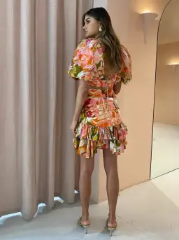 Acler Porter Top and Skirt Set Print Size 10 for rent on The Volte - image 2