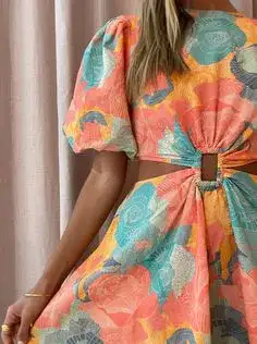 New Romantics Dolce Vita Short Sleeve Mini Dress Summer Rose Size 8 for rent on The Volte - image 2