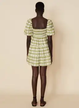 Faithfull The Brand Leilani Mini Dress Ligne Print Size XS  for rent on The Volte - image 2