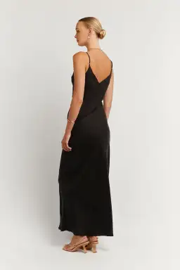Dissh Pelly Slip Midi Dress Black Size XL for rent on The Volte - image 2