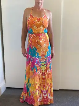 Kookai Summer Maxi Dress Print Size 8