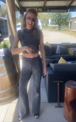 Sass & Bide 7 Years Of Luck Top and Pants Set Black Size 8