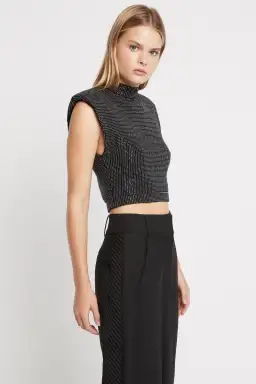 Sass & Bide 7 Years Of Luck Top and Pants Set Black Size 8