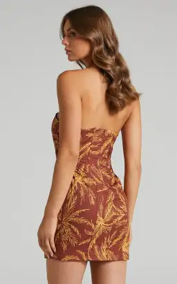 Charlie Holiday Palma Mini Dress in Isle of Palms Print