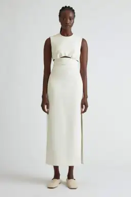Camilla & Marc Morgan Cutout Dress White Size 6 for rent on The Volte - image 1