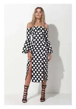 Mossman Spot The Difference Dress Print Size 6