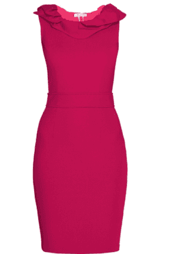 Alannah Hill Red Midi with Frill Neckline size 8