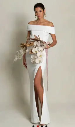 Rebecca Vallance Venice Gown White Size 12 for rent on The Volte - image 3