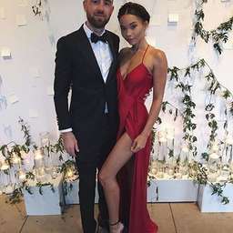 DYSPNEA red wrap dress 