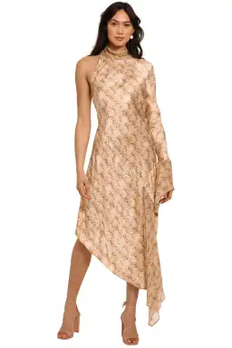 Bec and Bridge Anaconda Midi Dress Print Size 8