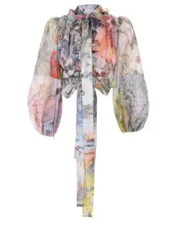 Zimmermann Botanica Crop Bodice Print Size 10