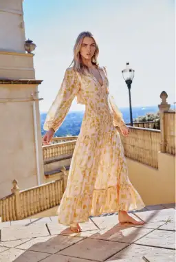 Significant Other Bernadette Dress Pineapple Palm Size 8  for rent on The Volte - image 2