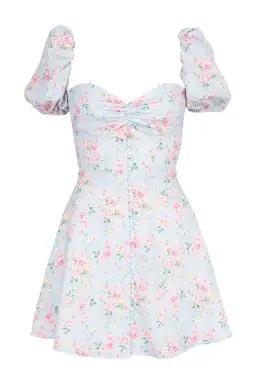 House Of CB Aria Mini Sundress Blue Floral Size S / Au 8 for rent on The Volte - image 6