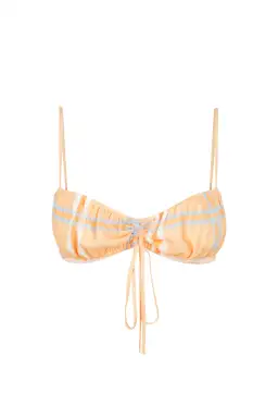 Hansen & Gretel Dalai Top and Saskia Skirt Tangelo Check Orange Size 8