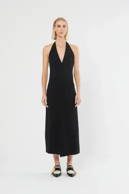 Sir The Label Kelvin Wrap Midi Dress Black Size 1 for rent on The Volte - image 4