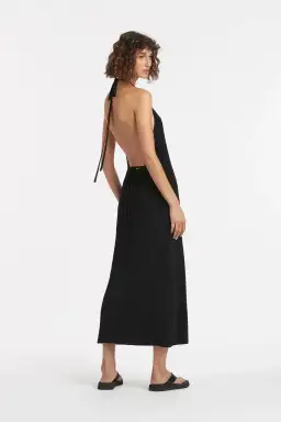 Sir The Label Kelvin Wrap Midi Dress Black Size 1 for rent on The Volte - image 3