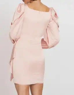 By Johnny Evie Wrap Mini Dress Pink Size 10 for rent on The Volte - image 3