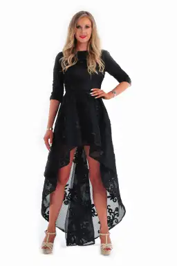 Asilio Prisoner Queen Dress Black Size 10 for rent on The Volte - image 1