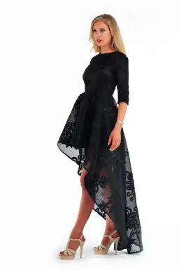 Asilio Prisoner Queen Dress Black Size 10 for rent on The Volte - image 4