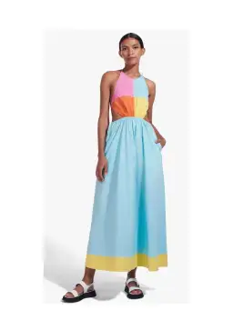 Staud Eliana Dress Multi Size 6