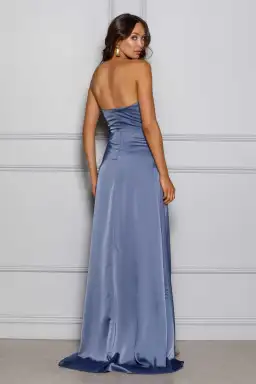 Elle Zeitoune Magnolia Dress Slate Blue Size 6