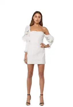 Asilio Asymmetric Mini Dress White size 6 for rent on The Volte - image 1