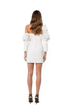 Asilio Asymmetric Mini Dress White size 6 for rent on The Volte - image 2