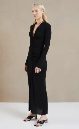 Bec and Bridge Sylvia LS Maxi Dress Black Size 16 for rent on The Volte - image 2