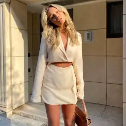 With Jean Jackie Dress in Buttercream Size AU 6 for rent on The Volte - image 3