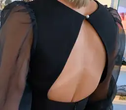 Rebecca Vallance Barbie Cut Out Gown Black Size 8 for rent on The Volte - image 2