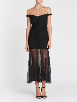 Camilla & Marc Sinclair Midi Dress Black Size 6 for rent on The Volte - image 1