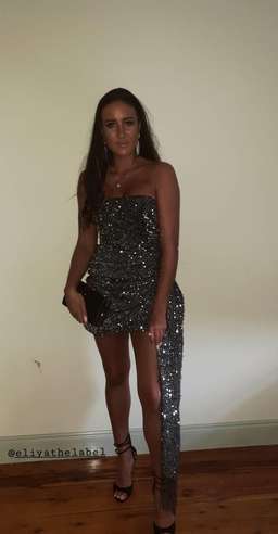 Eliya The Label Rozalia Dress Silver Size 8 for rent on The Volte - image 5