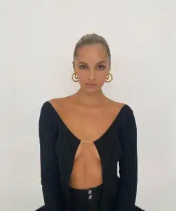 Jacquemus La Maille Pralù Longue Cardigan Black Size 6 for rent on The Volte - image 5