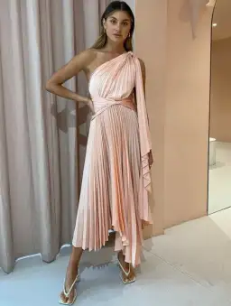 Acler Kalora Dress Peach Size 6 for rent on The Volte - image 1