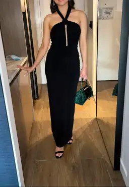 By Johnny Slip Knot Dress Black Size 8  for rent on The Volte - image 4