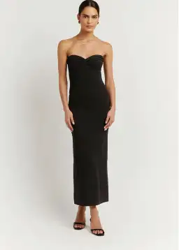 Dissh Anika Knit Midi DreSS Black Size 10  for rent on The Volte - image 1