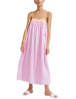 Steele Chesca Dress Island Stripe Size S