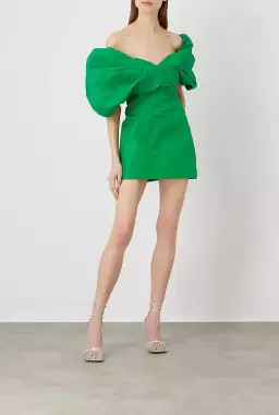 Rachel Gilbert Xavier Mini Dress Green Size 3 / AU 12 for rent on The Volte - image 1