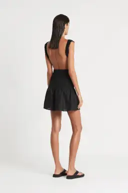Sir the Label Lorena Open Back Mini Dress Black Size 0