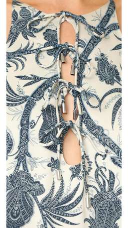 Zimmermann Adorn Tie Up Shift Mini Dress Floral Size 0 / AU 8 for rent on The Volte - image 4