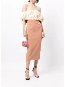 Rachel Gilbert Harley Dress Terracotta/Lemon Size AU 8 for rent on The Volte - image 1