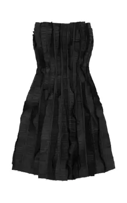 Aje Hybrid Strapless Mini Dress Black Size 8
