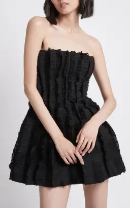Aje Hybrid Strapless Mini Dress Black Size 8