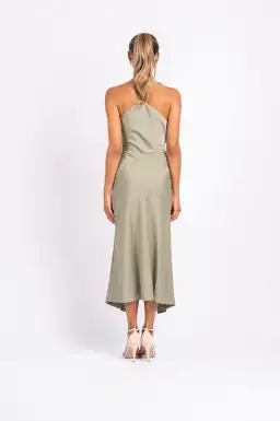 One Fell Swoop Muse Dress in Serpent Green Size 8 for rent on The Volte - image 3