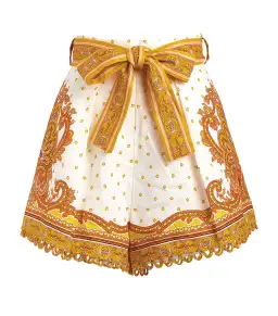 Zimmermann Bells Paisley Blouse & Short Set Print Size 1