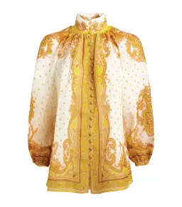 Zimmermann Bells Paisley Blouse & Short Set Print Size 1