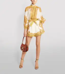 Zimmermann Bells Paisley Blouse & Short Set Print Size 1