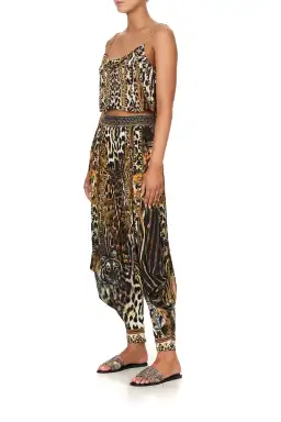 Camilla Jersey Drape Pant Berkeley St After Dark Animal Print Size S