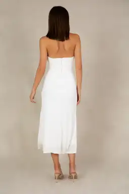Misha Esperanza Midi Dress White Size 8