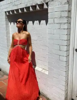 D’Artemide Chloe Dress Red One Size 